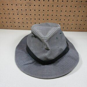 Vintage Eddie Bauer mens canvas bucket fedora hat M USA